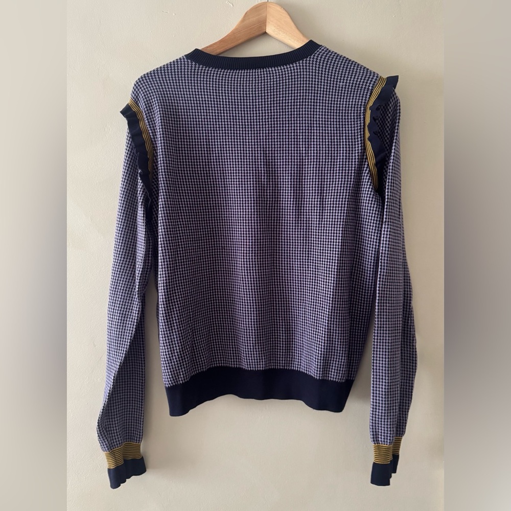 Sonia Rykiel Striped Knit Top in Navy and White 465 - Picture 3 of 6